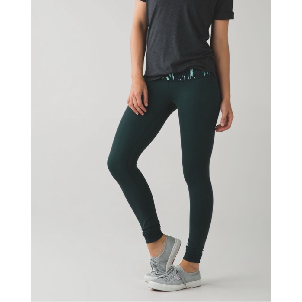 Lululemon Wunder Under Pant III (Reversible) Dark fuel/menthol 4